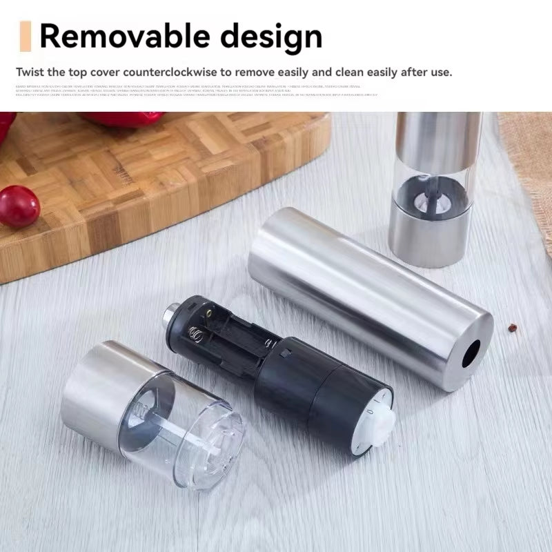 Stainless Steel Electric Salt and Pepper Grinder Salt and Pepper Grinder Set Salt and Pepper Grinder Wholesale