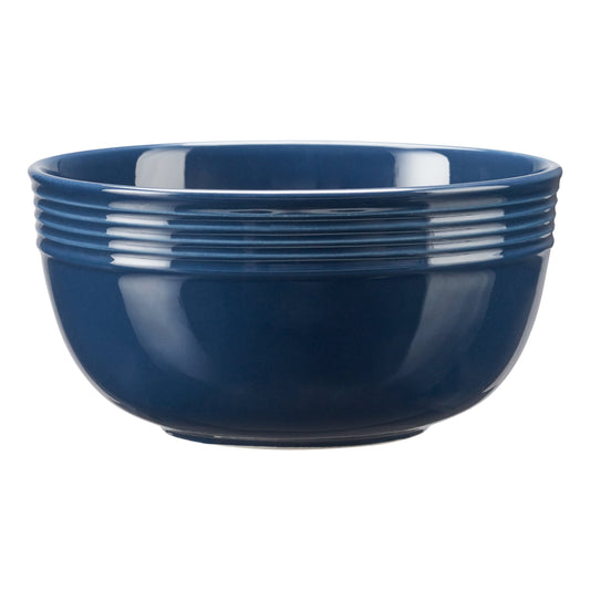 3 Pack Stoneware round Navy Blue Bowls