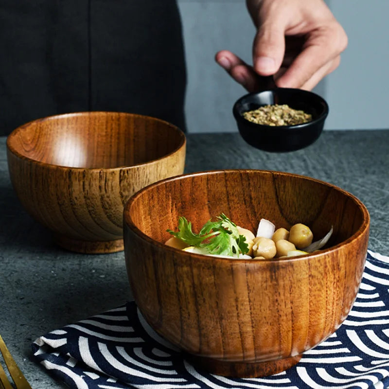 Japanese Style Wooden Bowl