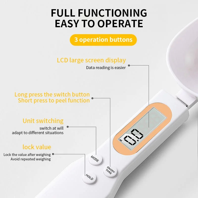 Digital Kitchen Scale Spoon