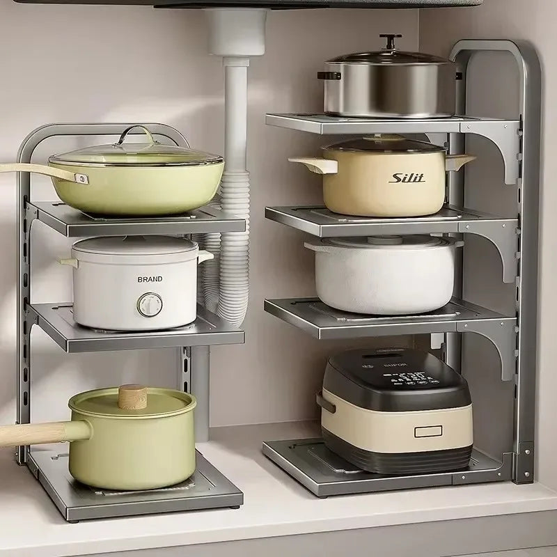 3-Layer Adjustable Kitchen Rack